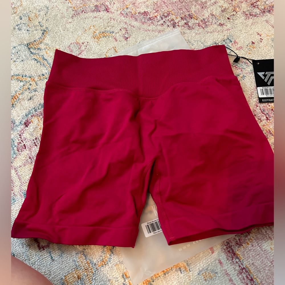 Women's Athletic Shorts in Red